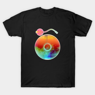 DJ Turntable Abstract Sunset T-Shirt